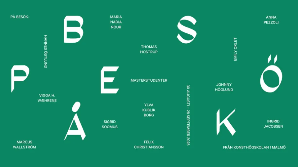 grafisk bild i grönt och vitt